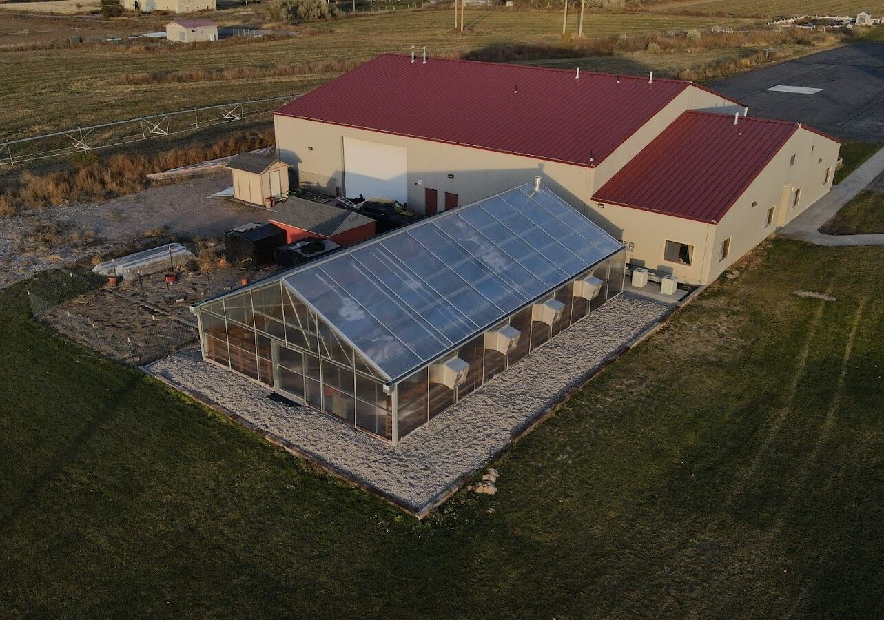 Greenhouse outside of Ag building, American Falls High School
